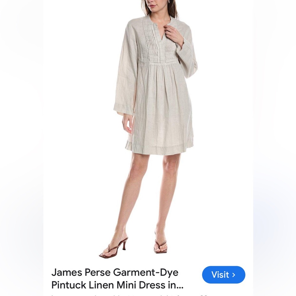 James Perse Light Beige Mini Dress